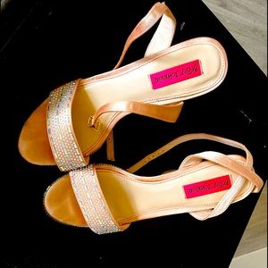 Betsy Johnson, block heals, barely worn, size 7.5